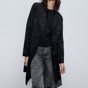 🚫SOLD🚫 ZARA Coat Ante/Suede Black